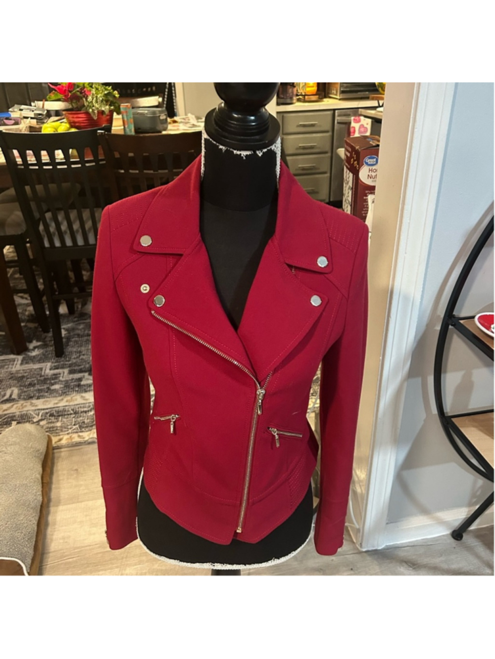 White House Black Market Red Jacket